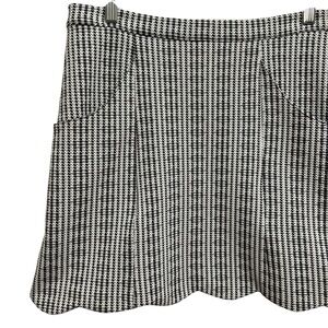 MINKPINK Scalloped Houndstooth Mini Skirt